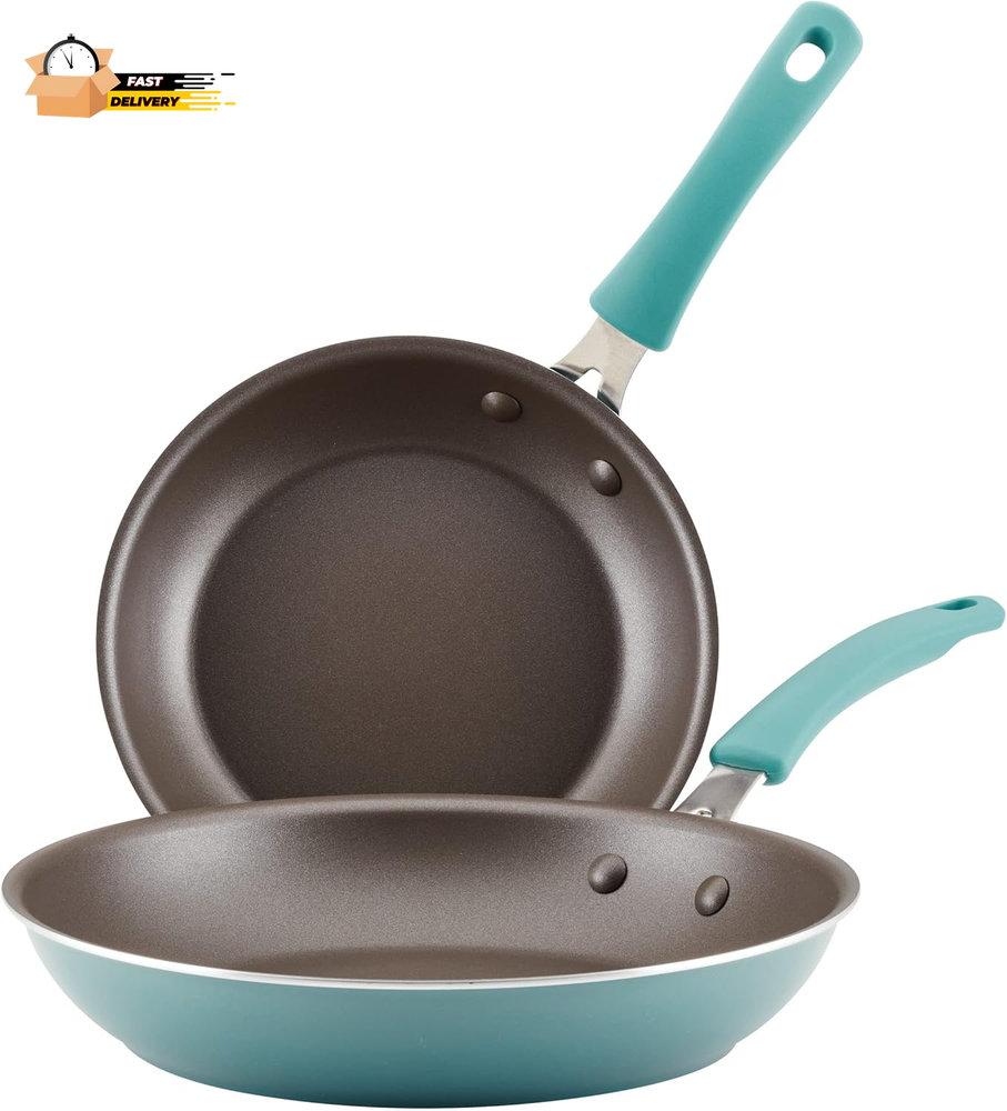 Cook + Create Nonstick Frying Pans/Skillet Set, 9.5 Inch and 11.75