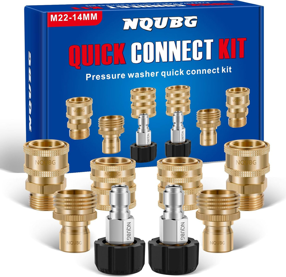 M22 Swivel to 3/8 Quick Connect Pressure Washer Adapter Kit