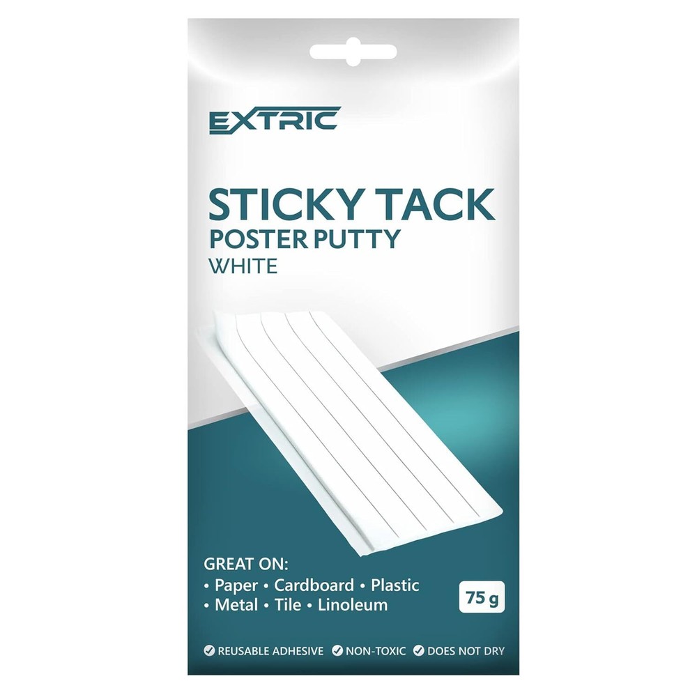 EXTRIC Sticky Tack, Poster Putty, White Color Wall Putty, Sticky Tack for Wall H