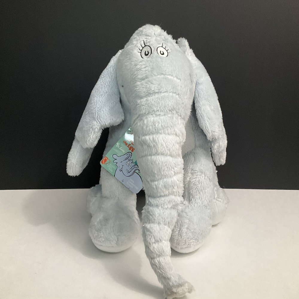 Kohls Cares Dr Seuss Horton Hears A Who Gray Elephant Plush Stuffed Animal 10.5