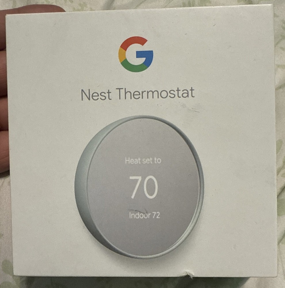 Google Nest Thermostat Smart Thermostat for Home- Programmable Wifi EUC Fog Gray