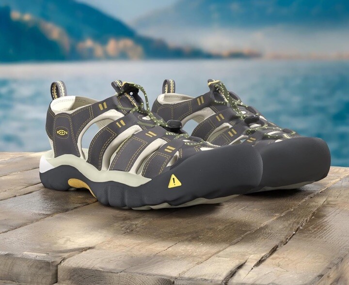 Keen Newport H2 Mens Waterproof Hiking Sandals Size 8 Gray 1008399