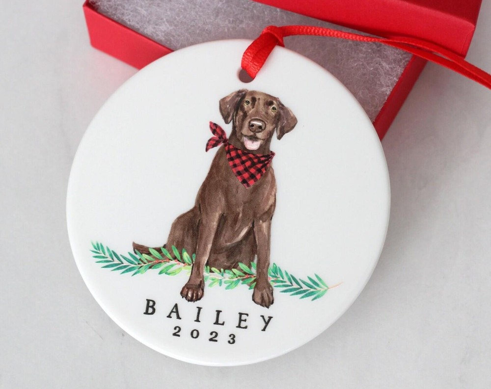 Custom Lab Ceramic Ornament Dog Xmas Christmas Labrador Retriever Labradoodle
