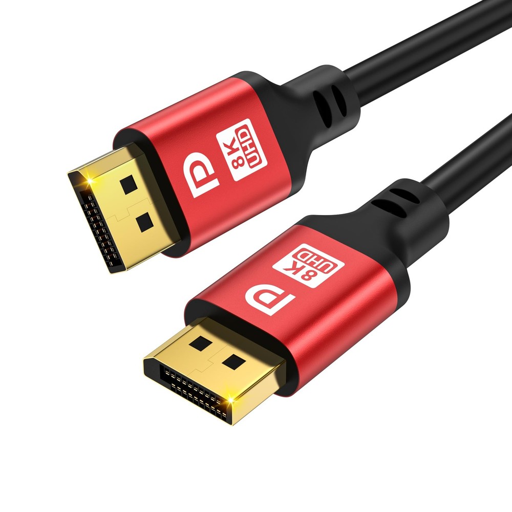 25ft DP 2.1 Cable 16K 10K 8K 60Hz 4K 144Hz 2K 240Hz HBR3 DisplayPort Cable
