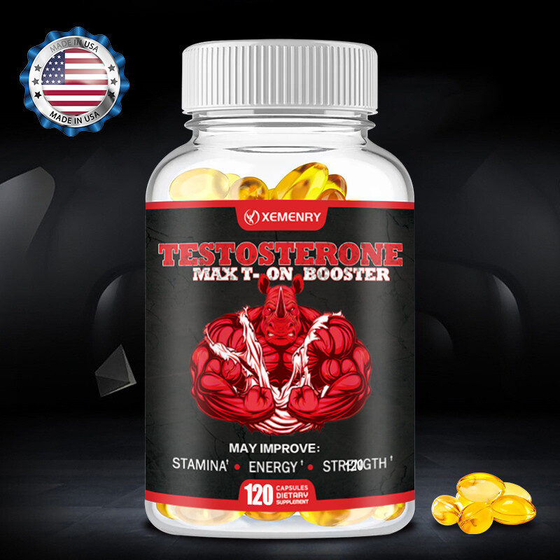 Testosterone Booster Capsules - Energy & Endurance, Muscle Health, Men's Health