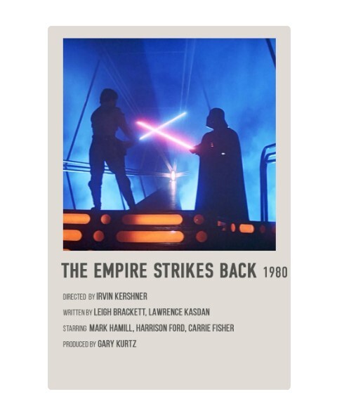 Empire Strikes Back Retro Star Wars Movie Poster Art Print