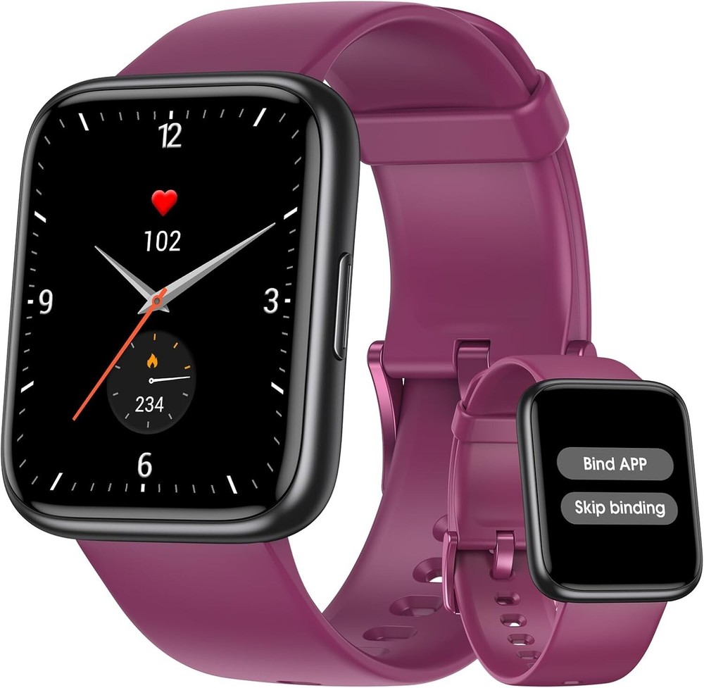 EURANS Smart Watch - No App Needed, 14-Day Battery Fitness Tracker with Heart Rate Monitor