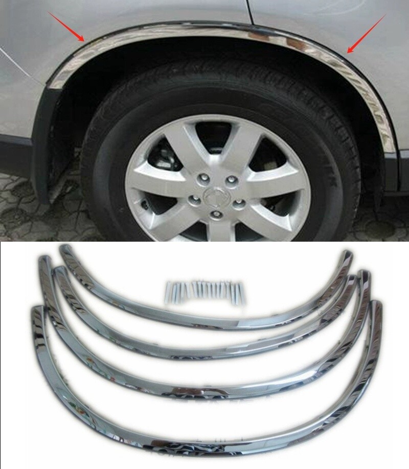 For Honda CRV CR-V Steel Fender Flare Kit Wheel Arch Cover Trim 2007-2011