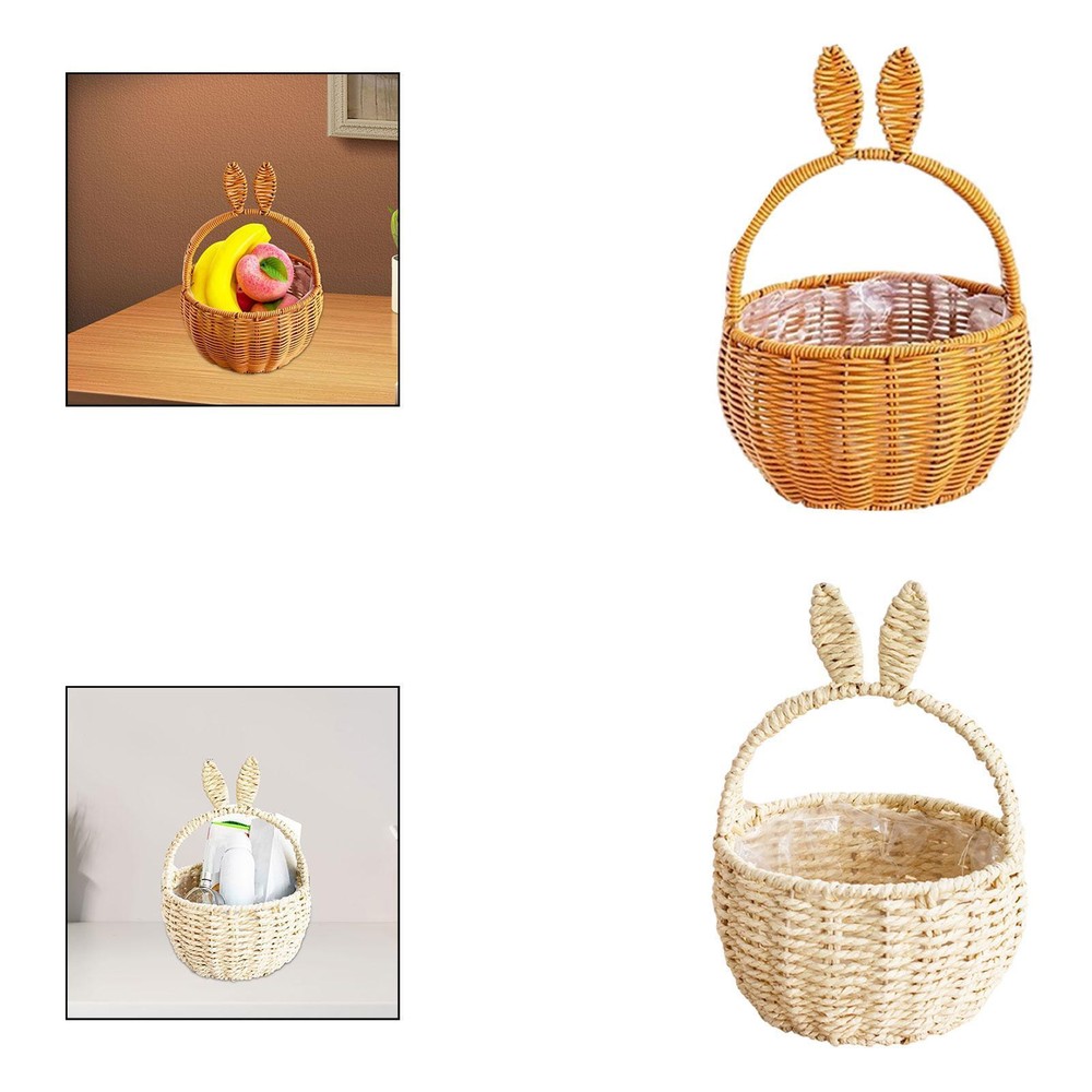 Hand Woven Basket Party Favor Decoration Decorative Organizing Picnic Basket