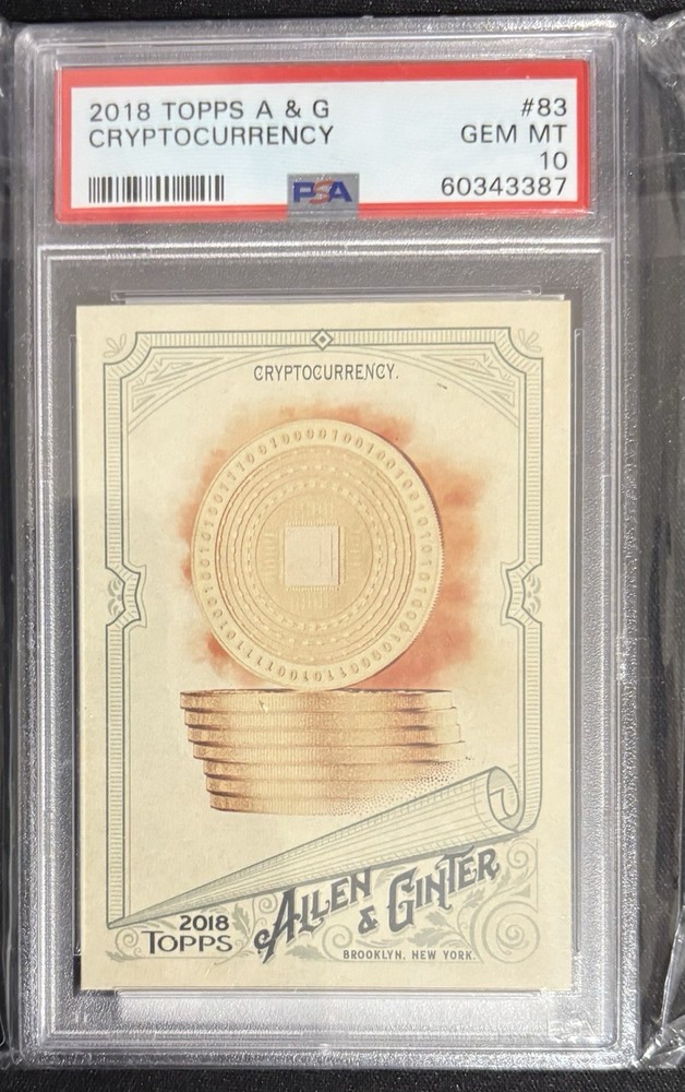 2018 Topps Allen Ginter - Cryptocurrency #83 PSA 10 Gem Mint-image