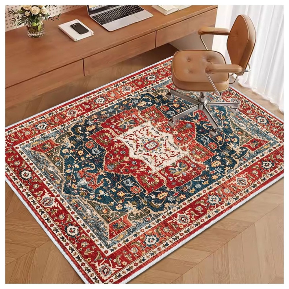 4x5ft Chair Mat for Hardwood Floors Anti-Slip Office Desk Mat 48x60in