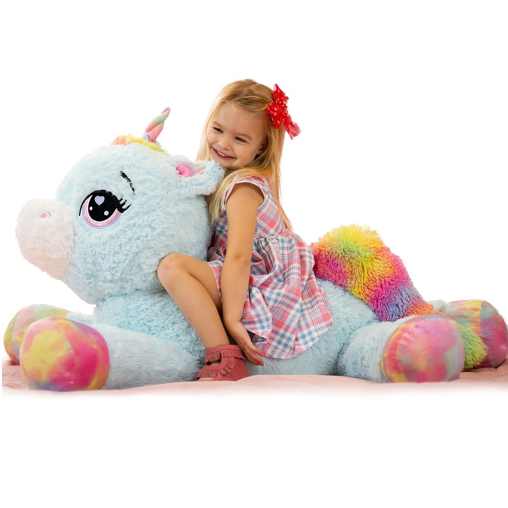 43inch Large Unicorn Stuffed Animal, 5.4lbs Giant Unicorn Plush Hugging Pillo...
