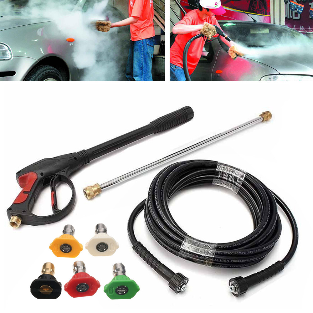 For Craftsman High Pressure Power Washer Spray Gun Hose Kit+5 Tips 3000PSI