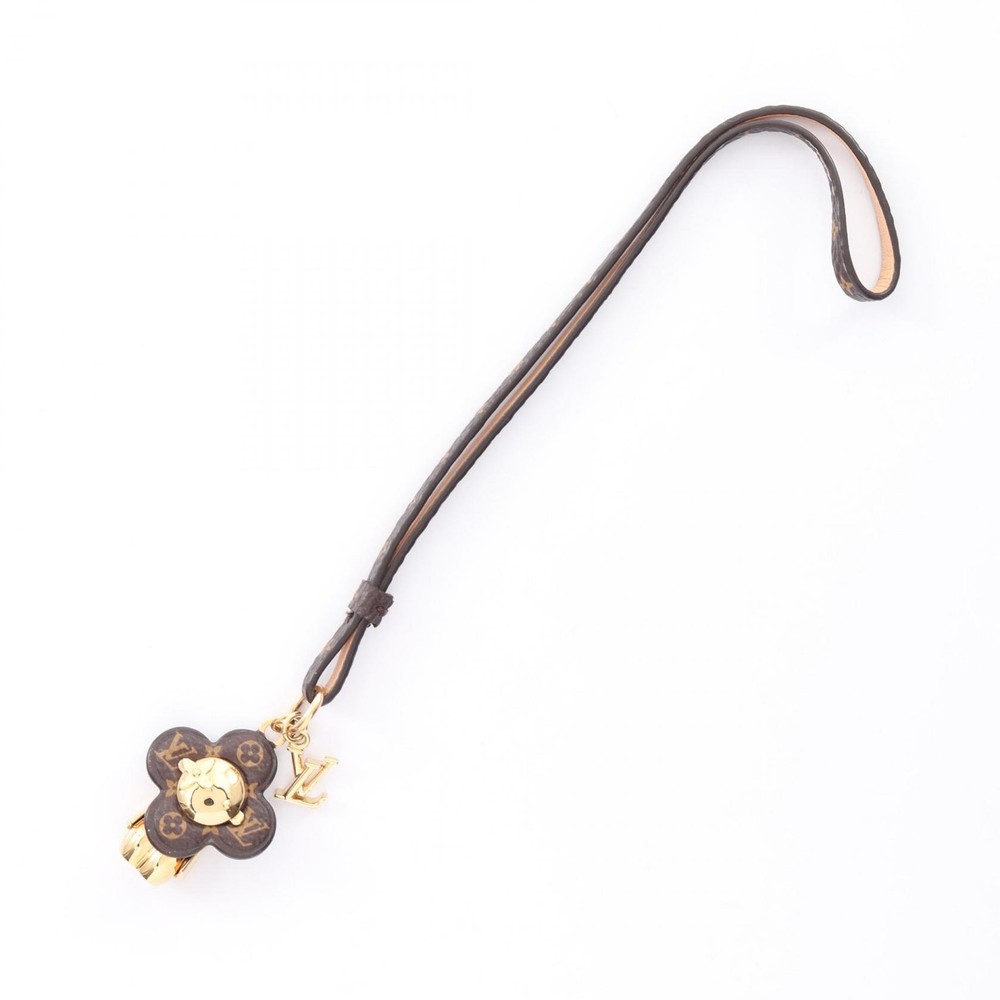 LOUIS VUITTON Mini Vivienne Bag charm M02177 Monogram GP Brown Used Women GHW