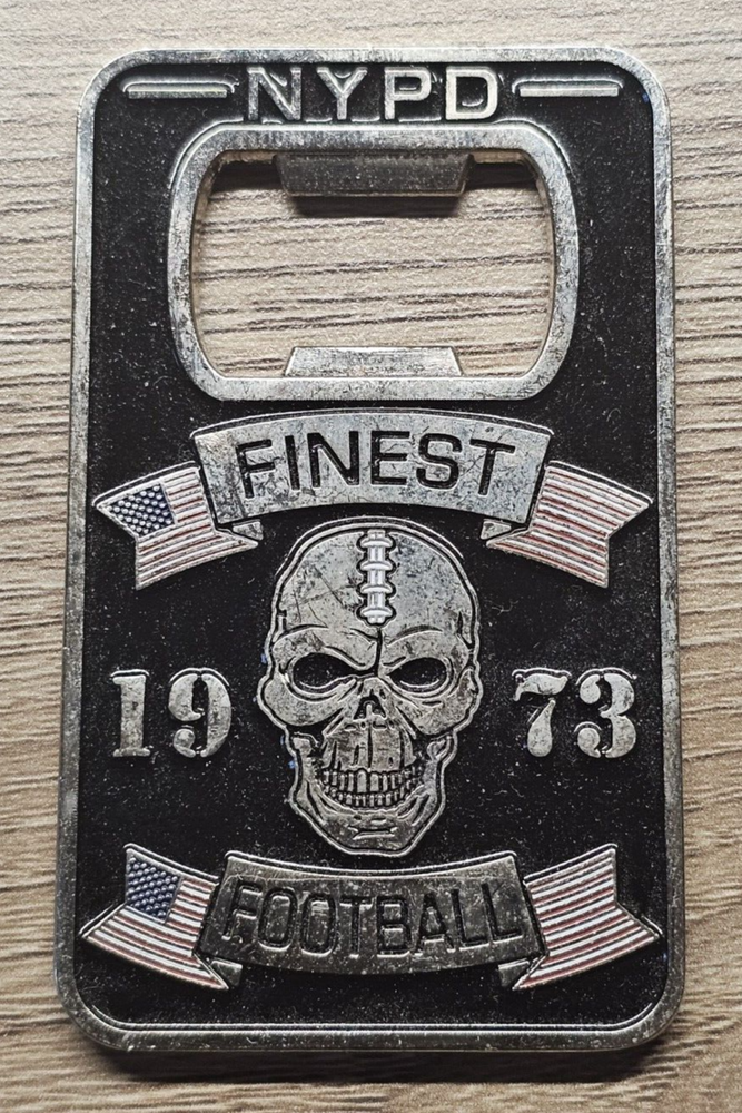 NYPD Football Team Bottle Opener Police Challenge Coin FREE SHIPPING