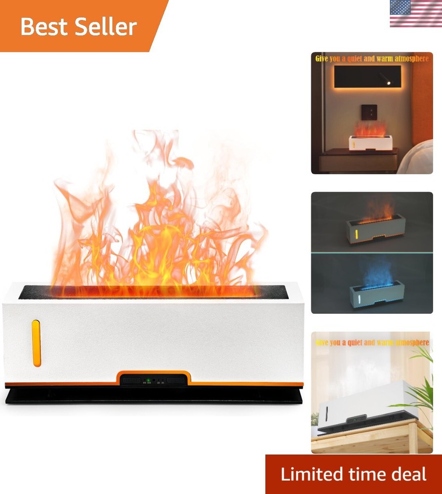 200ml Flame Diffuser Essential Oil Humidifier for Home Office Aromatherapy