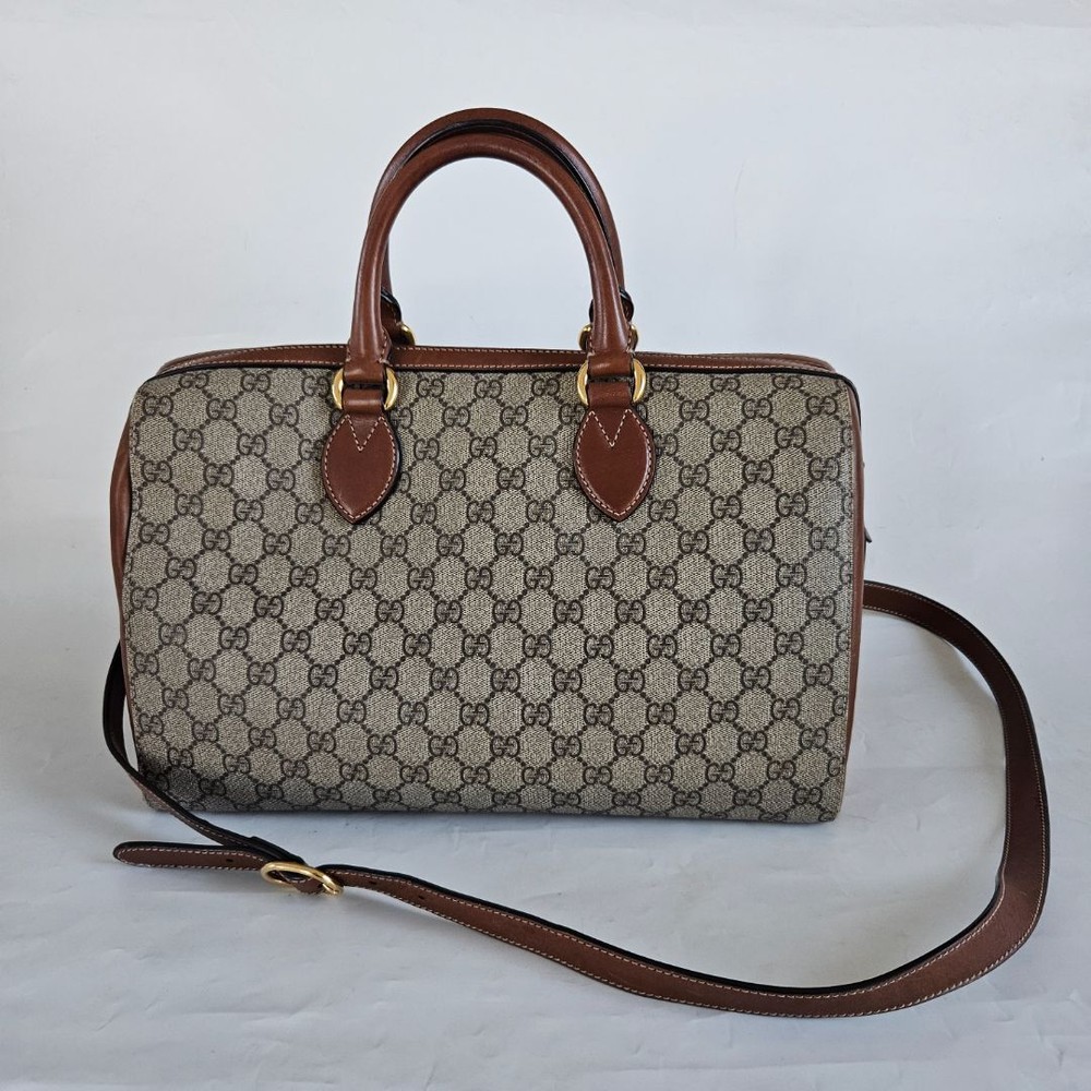 Gucci GG Supreme Monogram Boston Bag
