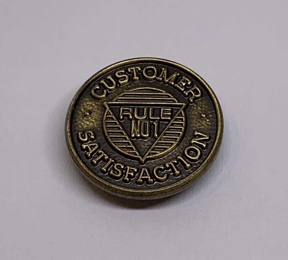 Customer Satisfaction Rule Number No 1 Employee Award Lapel Pin (P15)-image