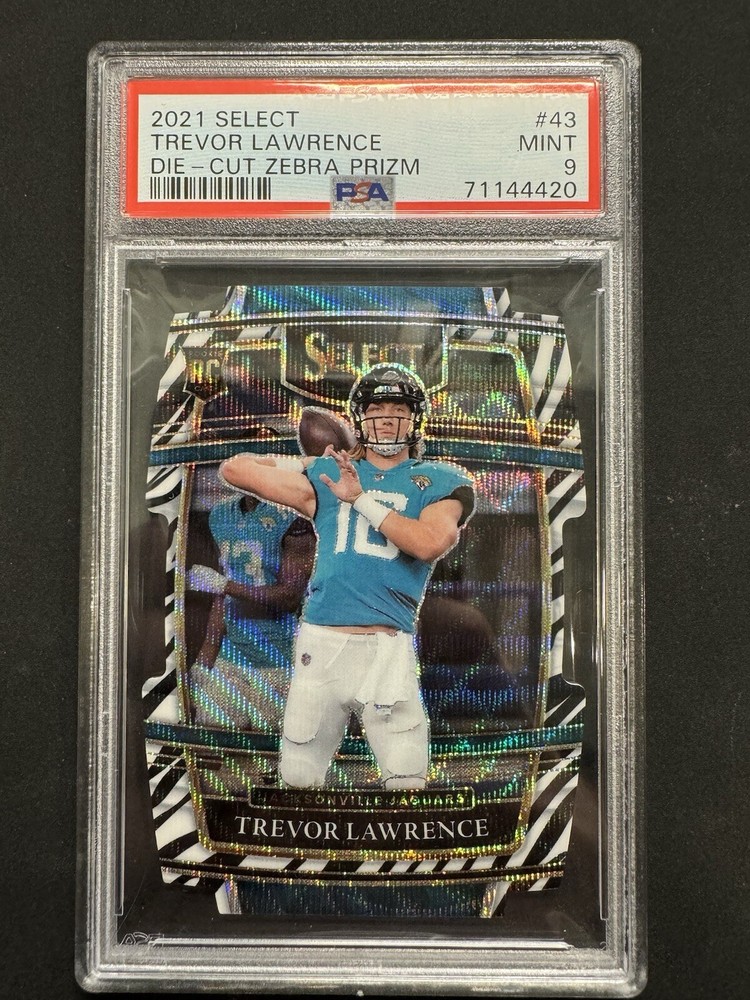 2021 Select Trevor Lawrence Die Cut Debra Prizm PSA 9