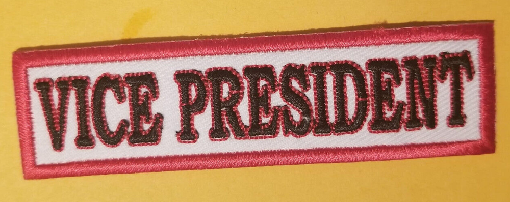 VICE PRESIDENT Club Officer Embroidered Patch Worldwide shipping-image
