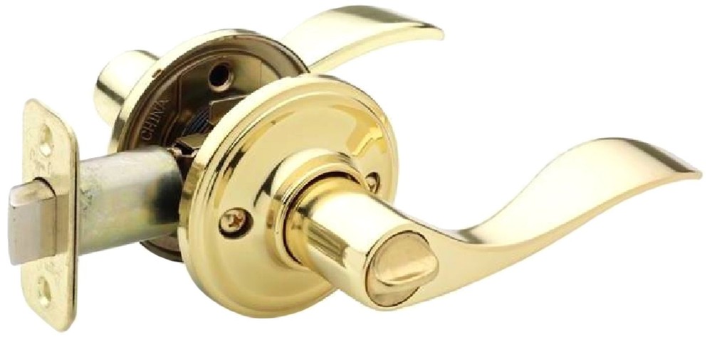 WL2230PB Waverly Door Lever, Polished Brass