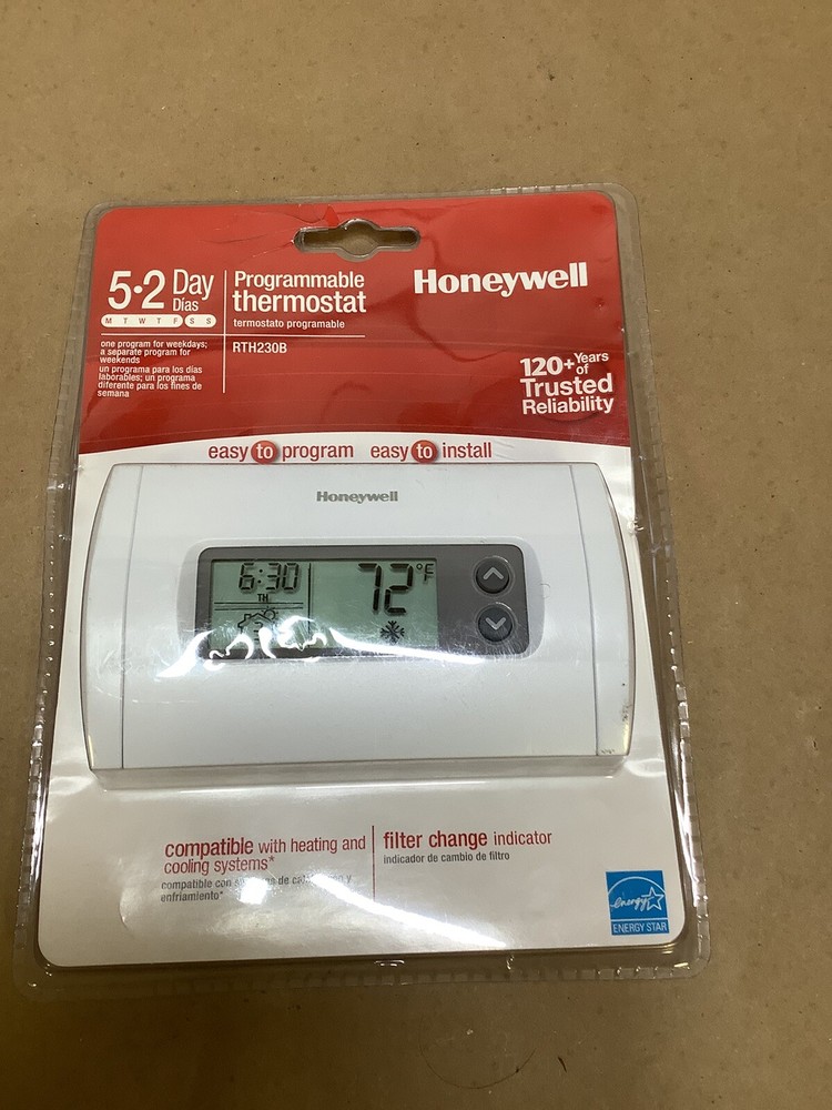 Honeywell RTH230B 5-2 Day Programmable Thermostat - Brand New