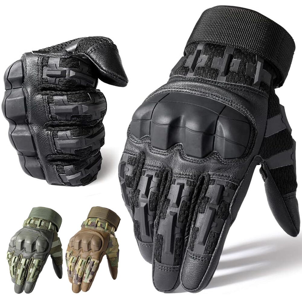 Tactical 5-Finger Touchscreen Military Combat Gloves for Protection
