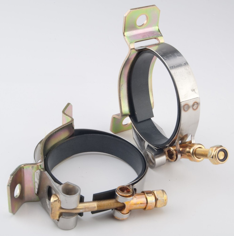 JEGS 150040 Fuel Pump & Filter T-Bolt Mounting Clamp System