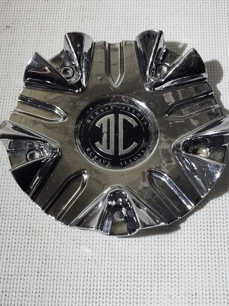 2 CRAVE CHROME WHEEL CENTER CAP 520101CAR
