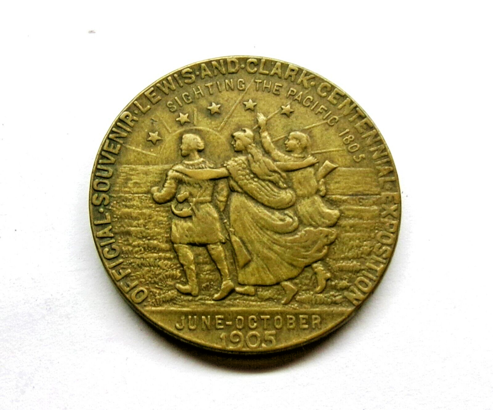 VINTAGE 1905 Lewis and Clark Centennial Exposition So-Called Dollar Token