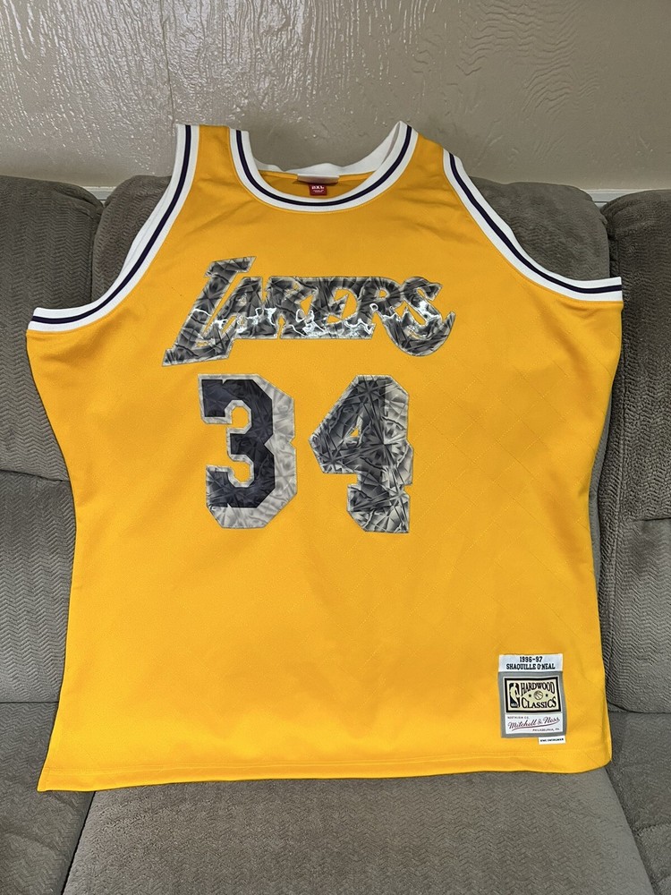 Shaquille O'Neal LA Lakers 75th Anniversary Lenticular Jersey XXL