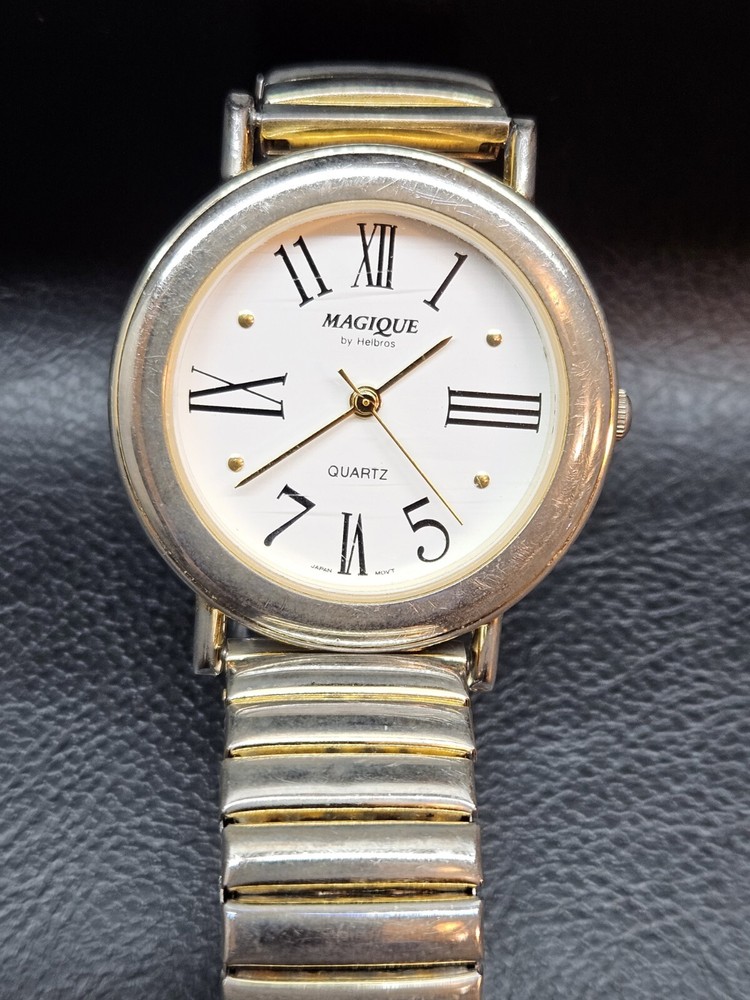 Vintage Magique By Helbros Gold Tone Ladies Watch For Parts Or Repair