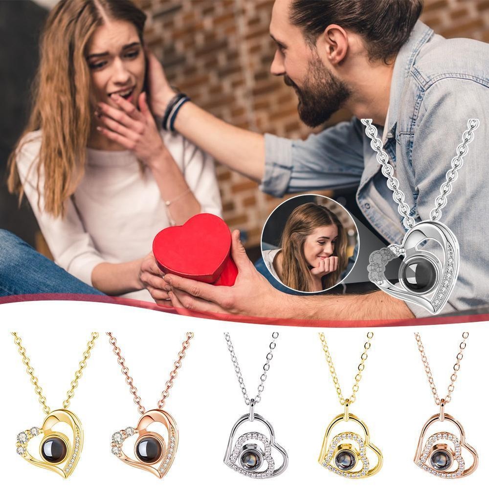 Custom Photo Necklace Projection Necklace Personalized Necklace Jewelry Gi T7N7
