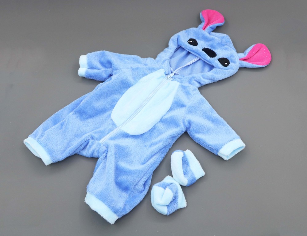 Lilo STITCH COSTUME & shoes set made for 18'' doll outfit clothes