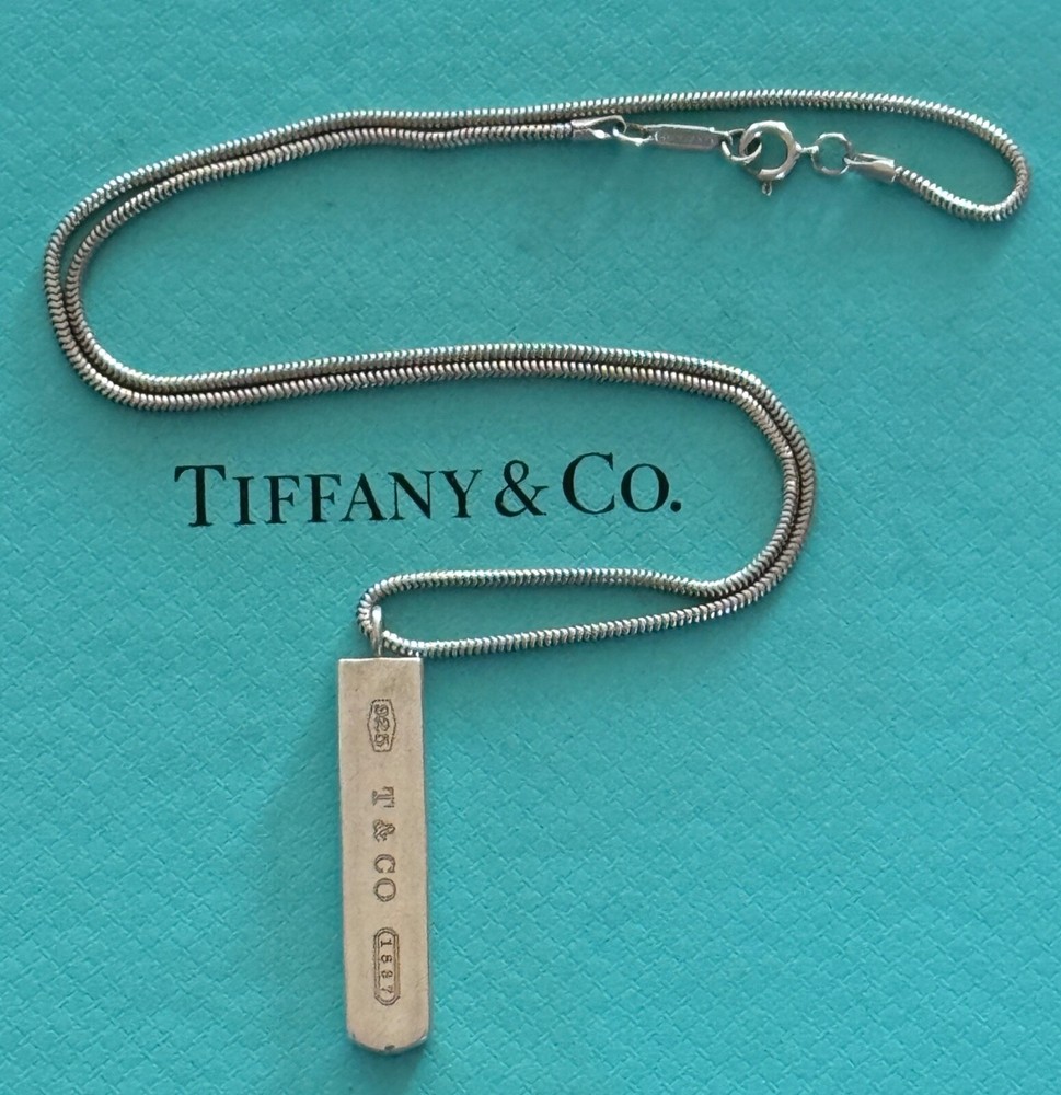 Tiffany & Co 1837 Pendant & Necklace 18