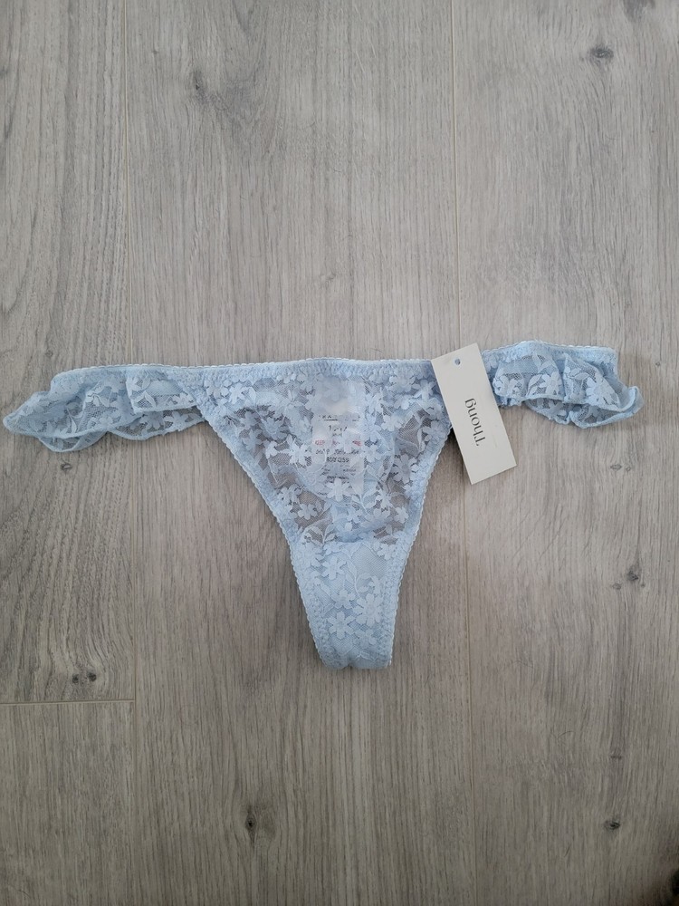 Peacocks Womens Light Blue Thong UK10-UK12 New Unworn