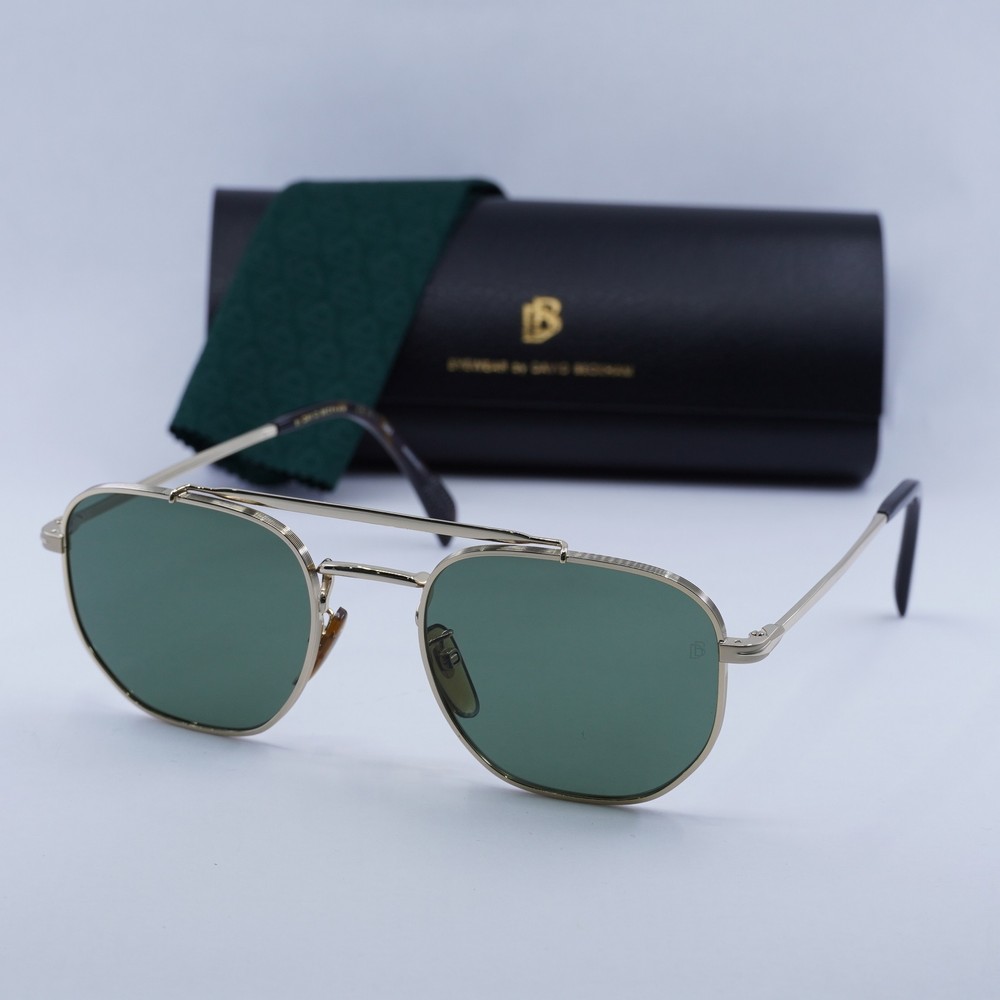 New Authentic David Beckham DB1079/S Gold Green AR 54-20-150 Sunglasses