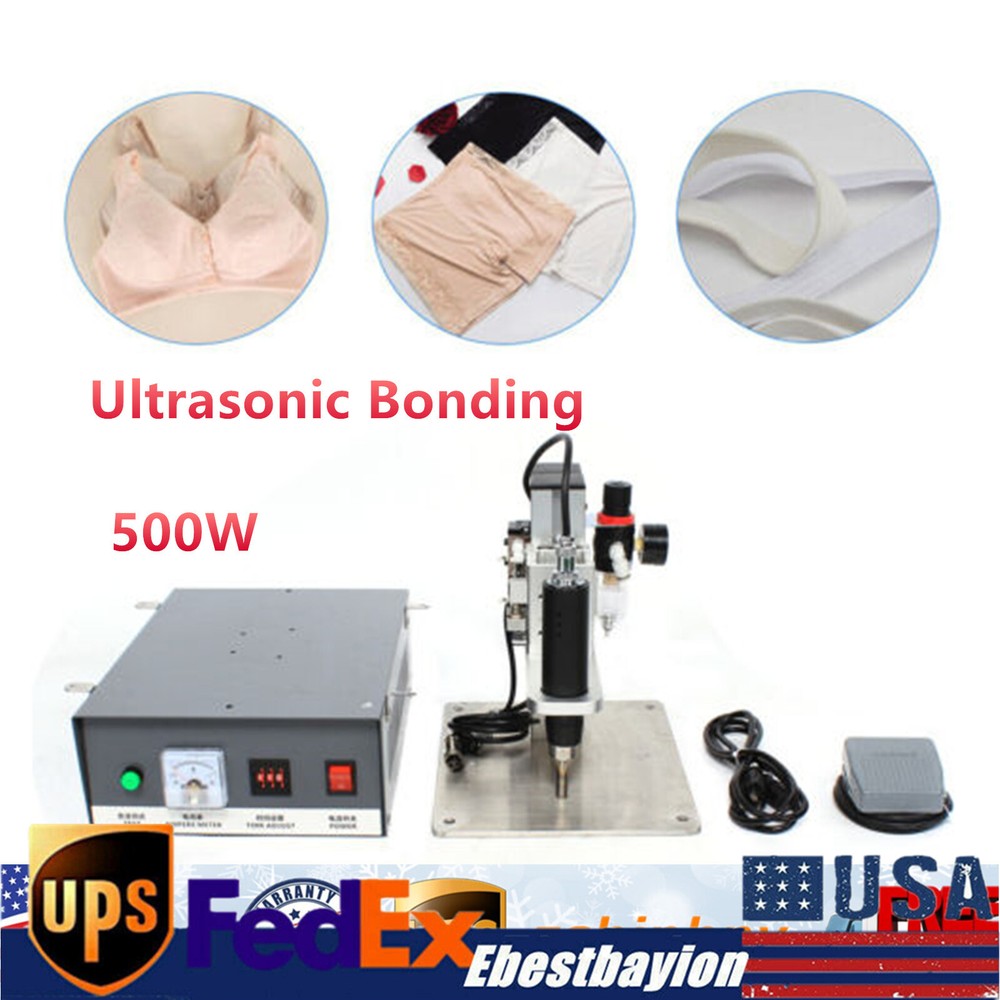 Pneumatic Welding Machine Ultrasonic Spot Welder Garment Welding Sewing 500W USA