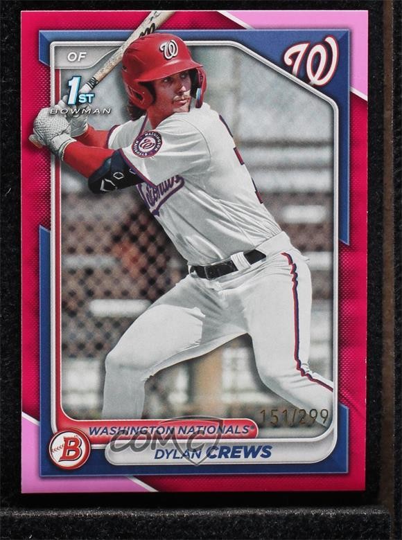 2024 Bowman Prospects Fuchsia Border /299 Dylan Crews #BP-23