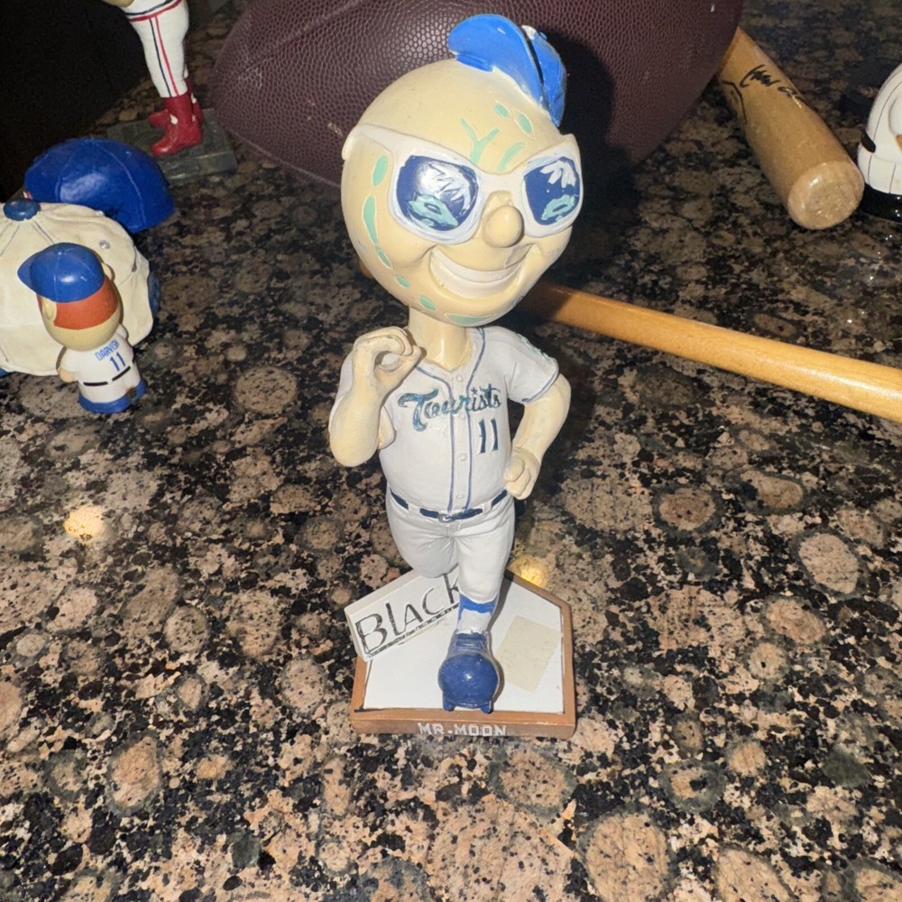 Asheville Tourists Mascot Mr. Moon Bobblehead Bobble Atlanta Braves
