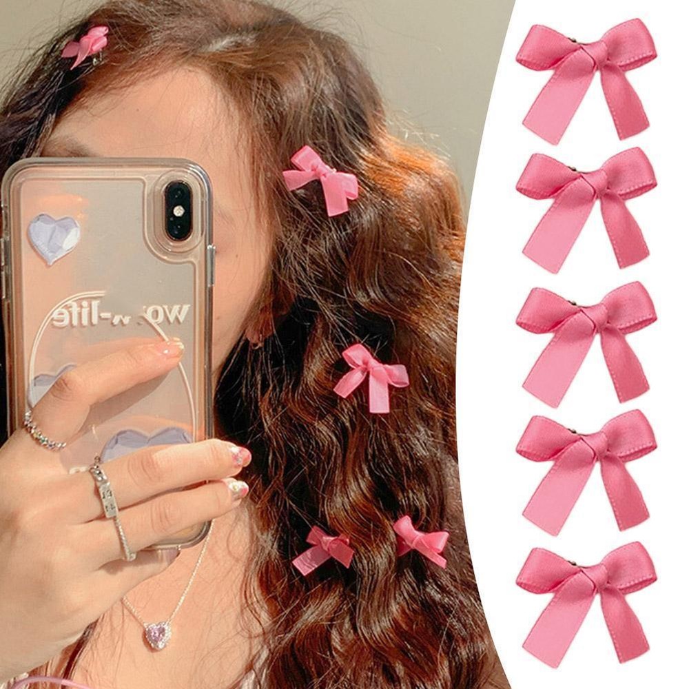 Elegant Small Bow Hair Clip for Women’s Wedding Long Korean Hairpins H4R4