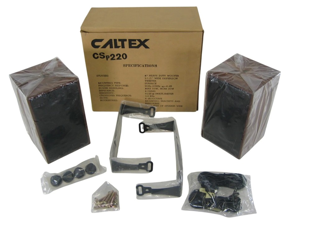 Caltex CS P220 4'' Heavy Duty Woofer w/ 2 1/2'' Dispersion Tweeter New-Old-Stock
