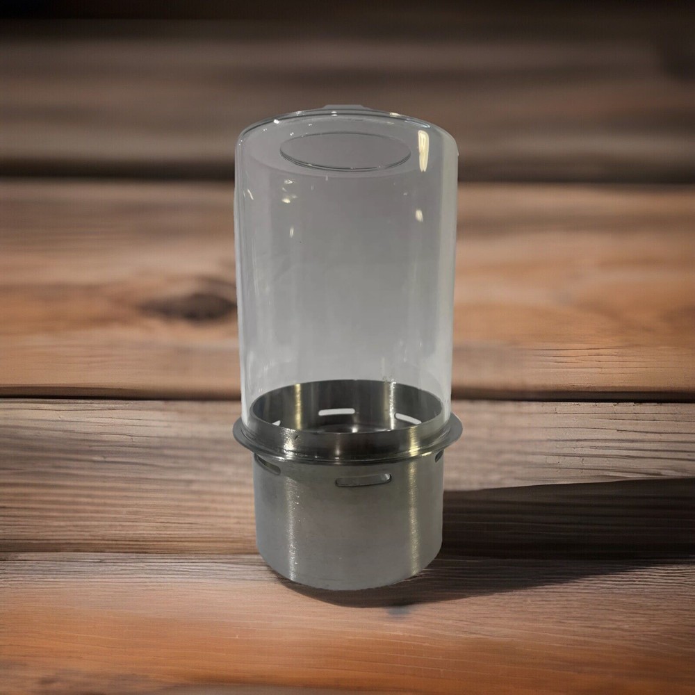 Clear Glass Hurricane Lantern Candle Holder for Pillar or Tea Lights 5 Inches Tall