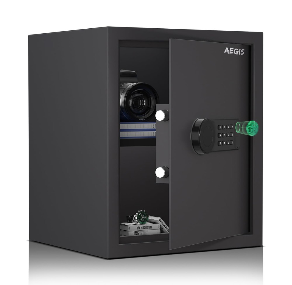 Biometric Fingerprint Safe Box with 1.7 Cubic Digital Security Storage-image