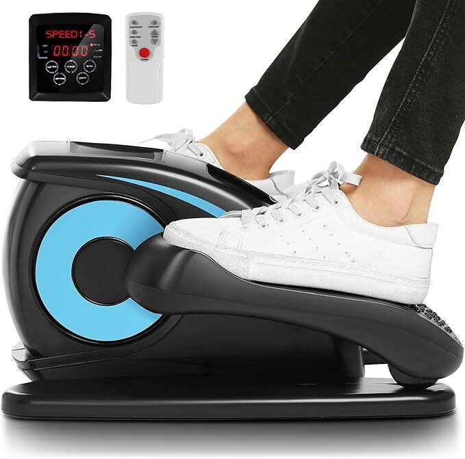 Ellipse Leg Exercise Mini Stepper Pedal Exerciser Under Desk Elliptical Machine