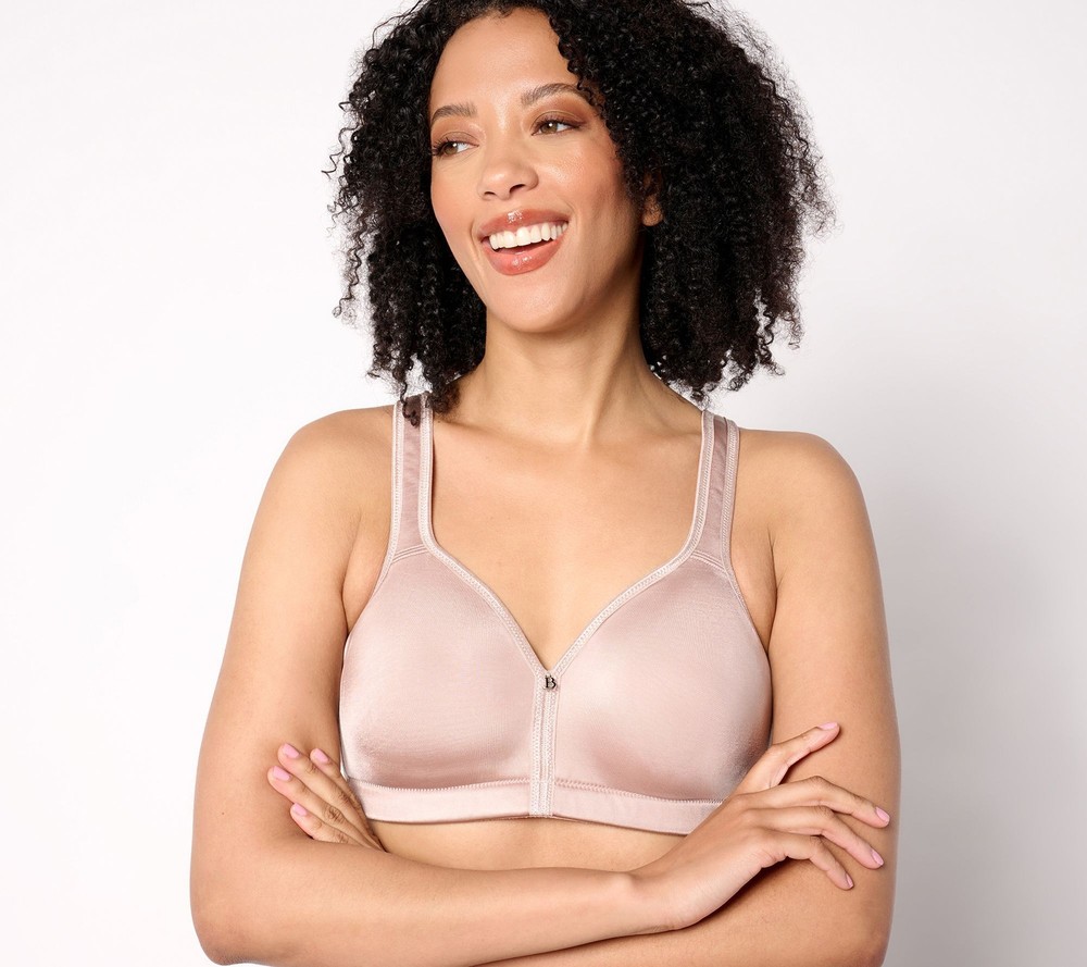 Breezies Women's Bra Sz 40B  Signature Shine Unlined Wirefree Brown A639541