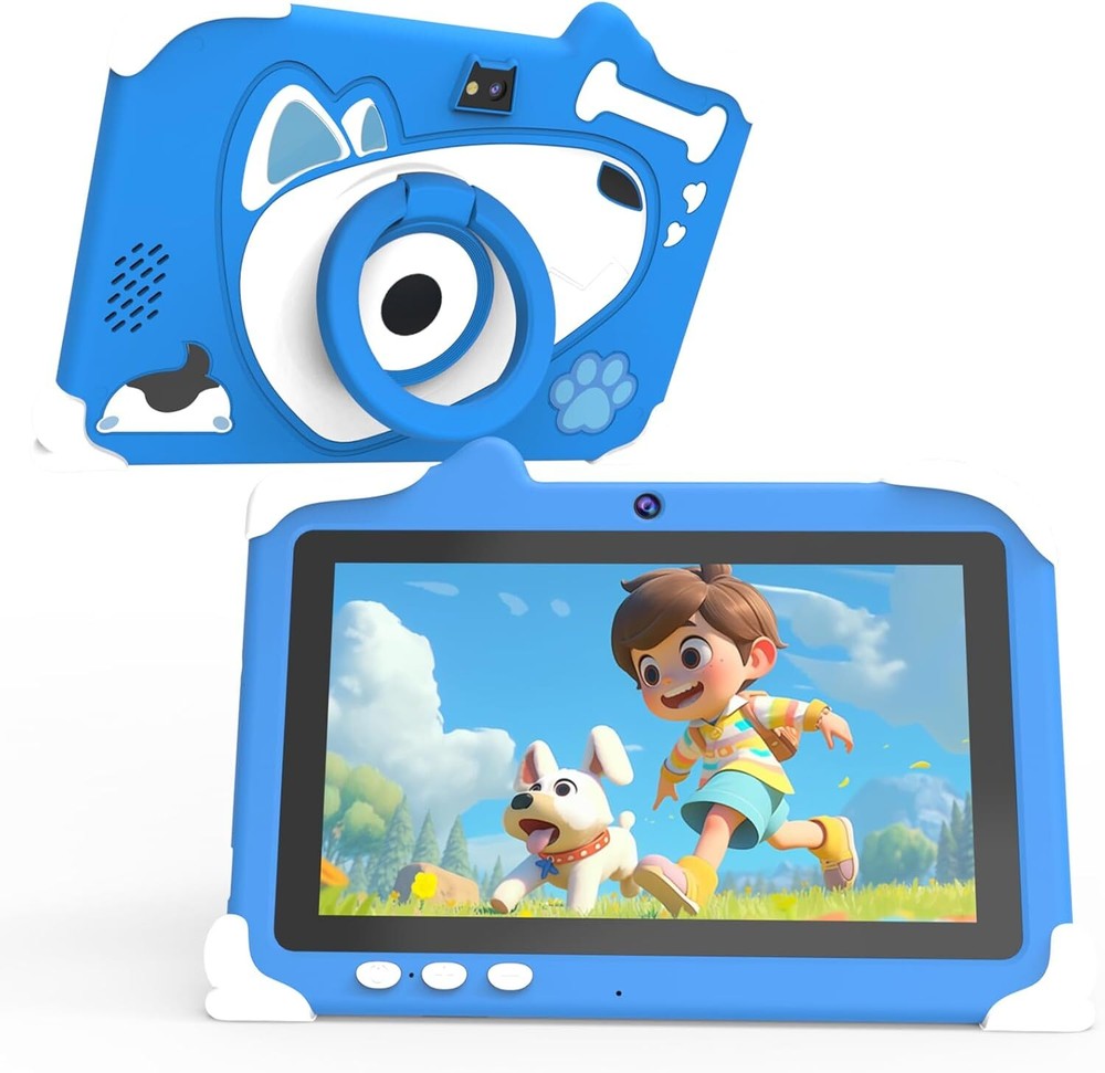 Android 12 Kids Tablet, 7 inch Tablet for Kids, 4GB RAM 32GB ROM Blue