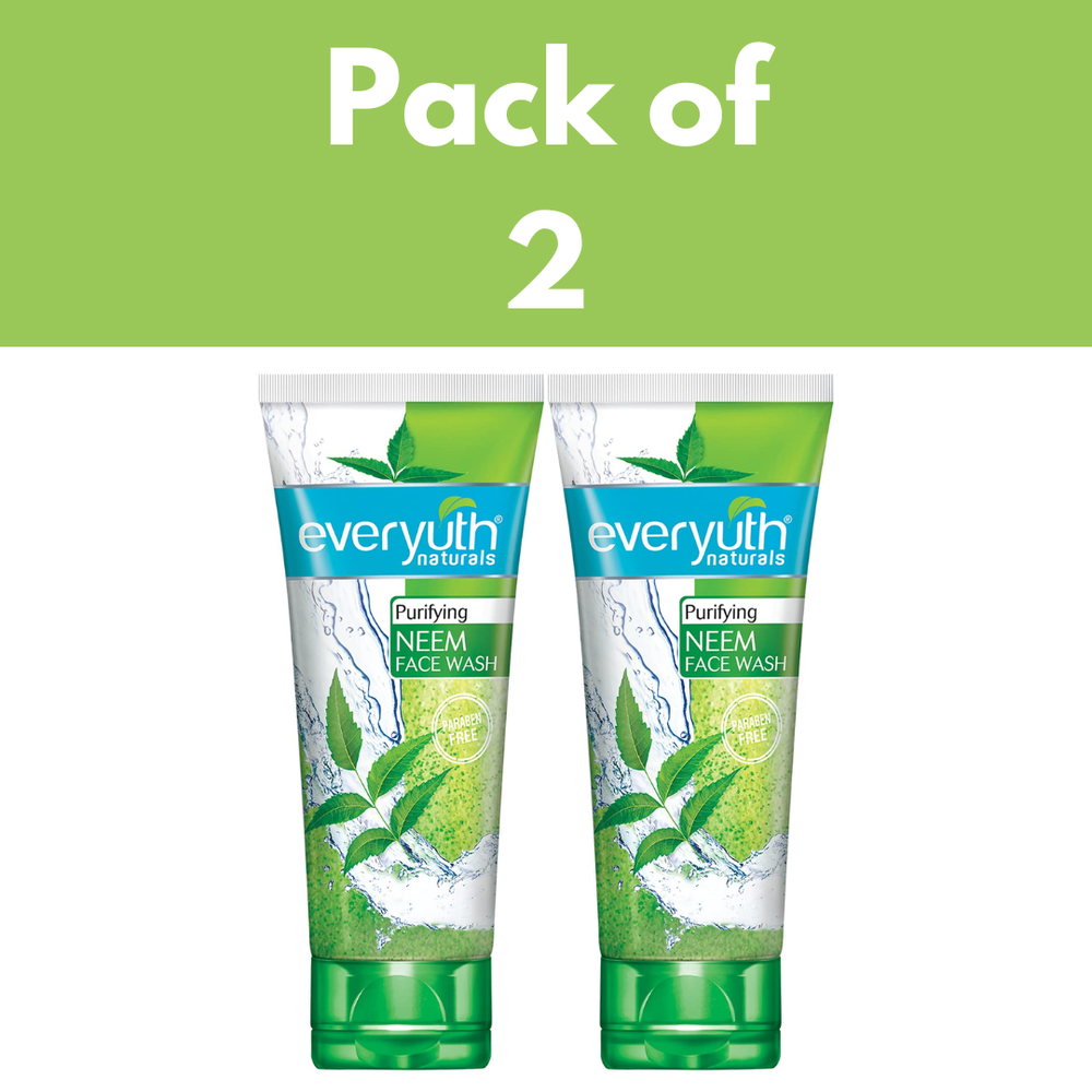 Everyuth Naturals Purifying Neem Face Wash with Antibacterial Neem & Tea Tree Oil 150g
