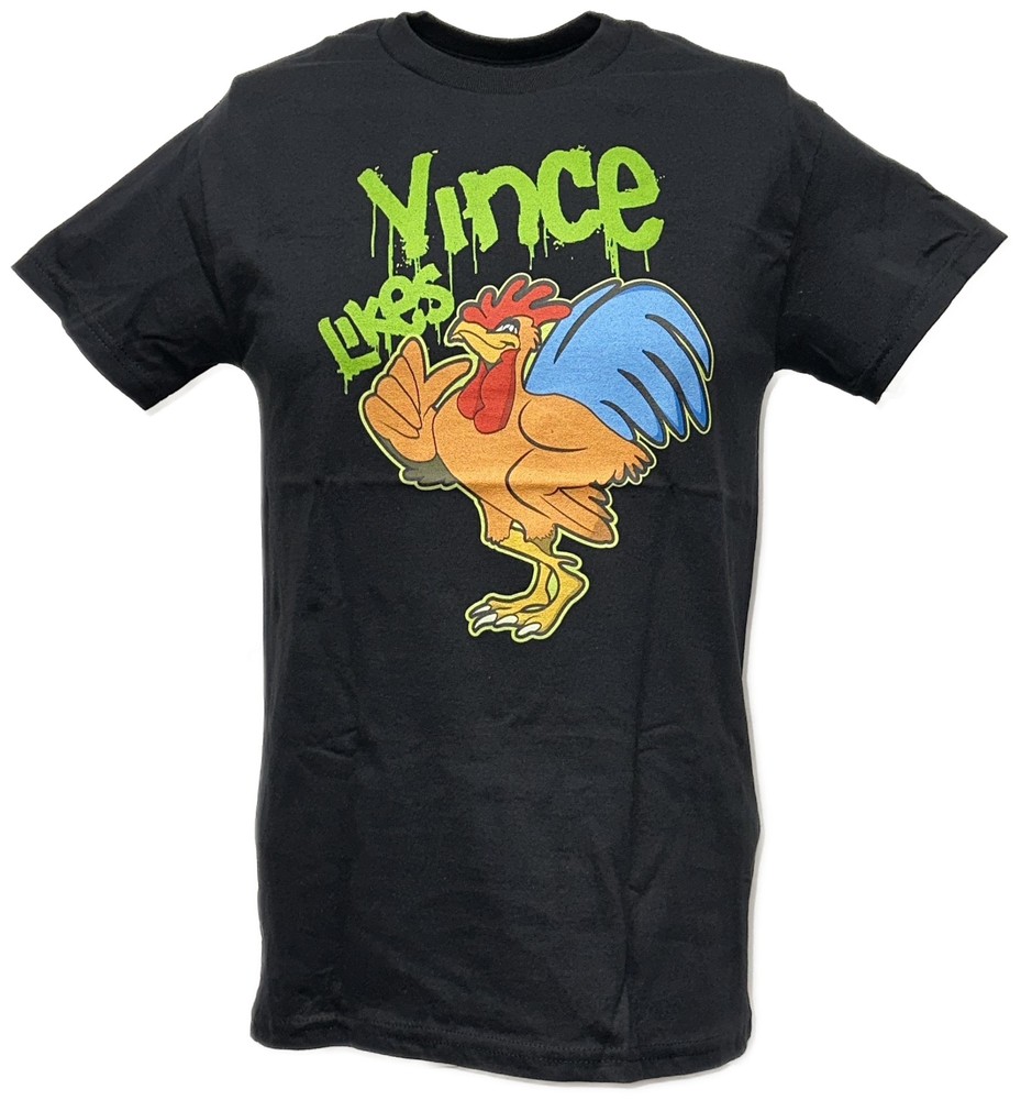 Vince Mcmahon Loves Rooster DX D-Generation X Mens Black T-shirt
