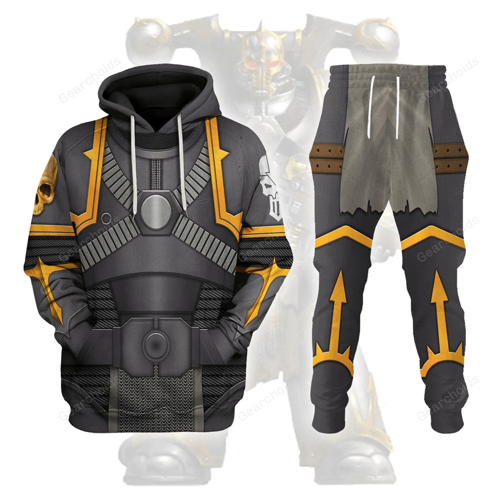 Iron Warriors Legion Cosplay Hoodie - 40k Chaos Space Marines Design